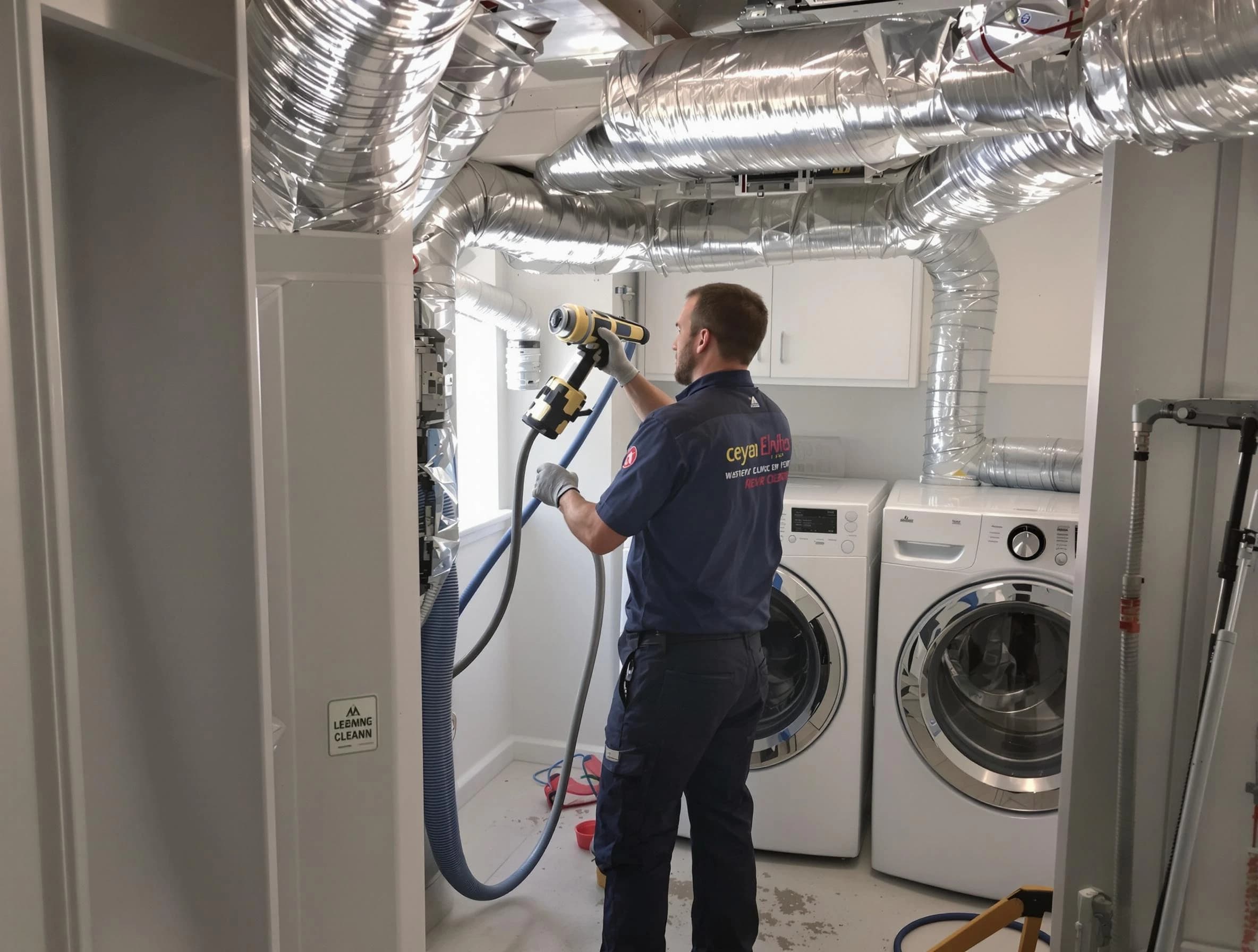 Doraville Dryer Vent Cleaning specialist using advanced equipment for thorough duct cleaning in Doraville
